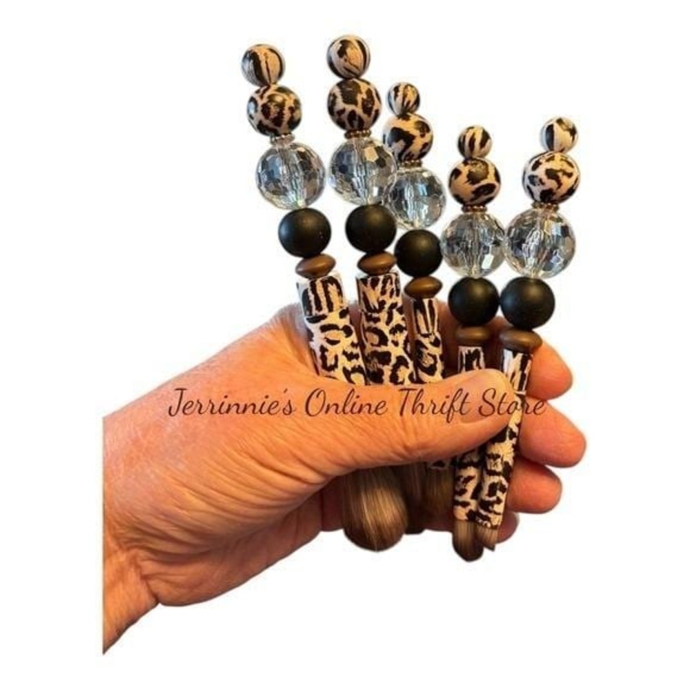 Leopard Bling Makeup Brush Set D - Custom‎ Design